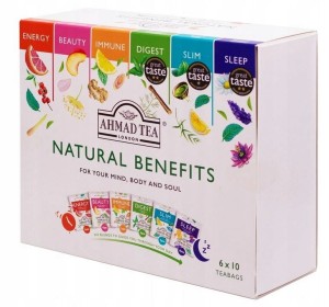 Zestaw Herbat Funkcjonalnych Natural Benefit 60tb Relaks Trawienie Sen